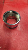 Clearance - Tank Fill Adapter, 2.5" Female NPT x 2.5" Male NH, Chrome, Red Head Brass