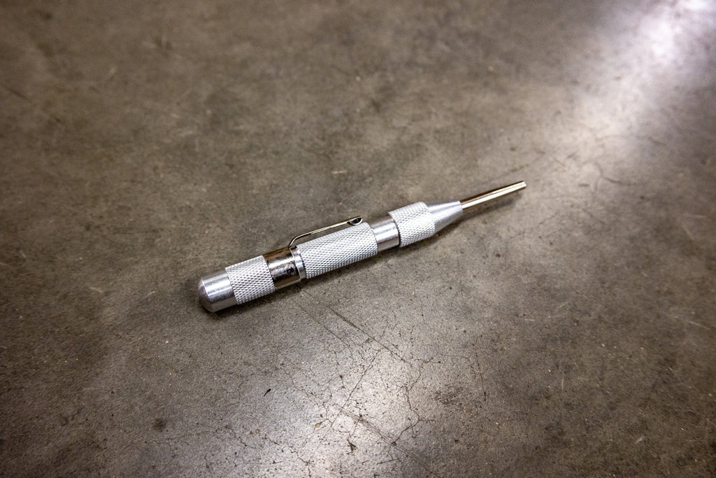 thumbnail image 2 of Spring Loaded Automatic Center Punch – No Hammer Needed, Includes Window Breaker 2 of 6