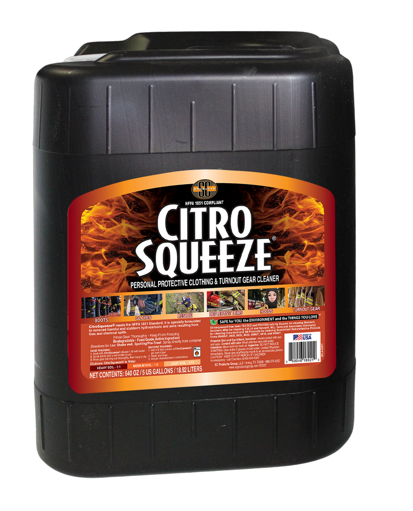 CitroSqueeze 5 GAL. PPE/Turnout Cleaner – Heiman Fire Equipment CitroSqueeze 5 GAL. PPE/Turnout Cleaner – Heiman Fire Equipment