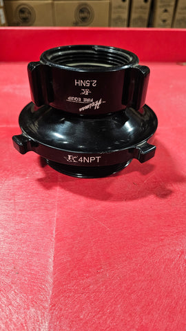 Clearance - 4" Male NPT x 2.5" Female NH Rocker Lug Swivel, Adapter