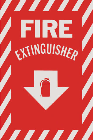 Fire Extinguisher Signs With Arrow