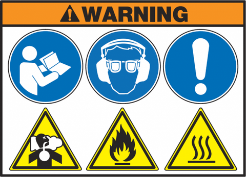 Warning Symbols Decal
