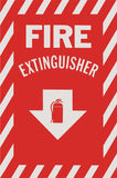 Fire Extinguisher Signs With Arrow