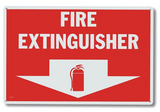 Fire Extinguisher Signs With Arrow