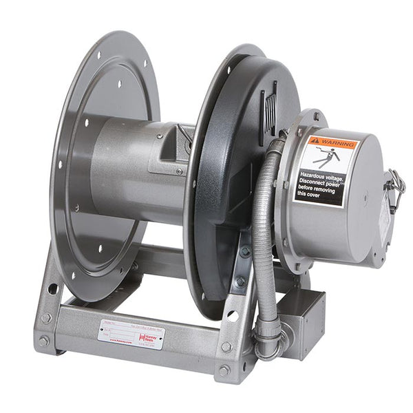 Hannay electric cord reel with top wind rollers – Heiman Fire