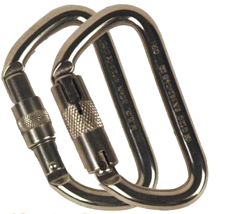 Stainless Steel Offset 'D' Carabiner